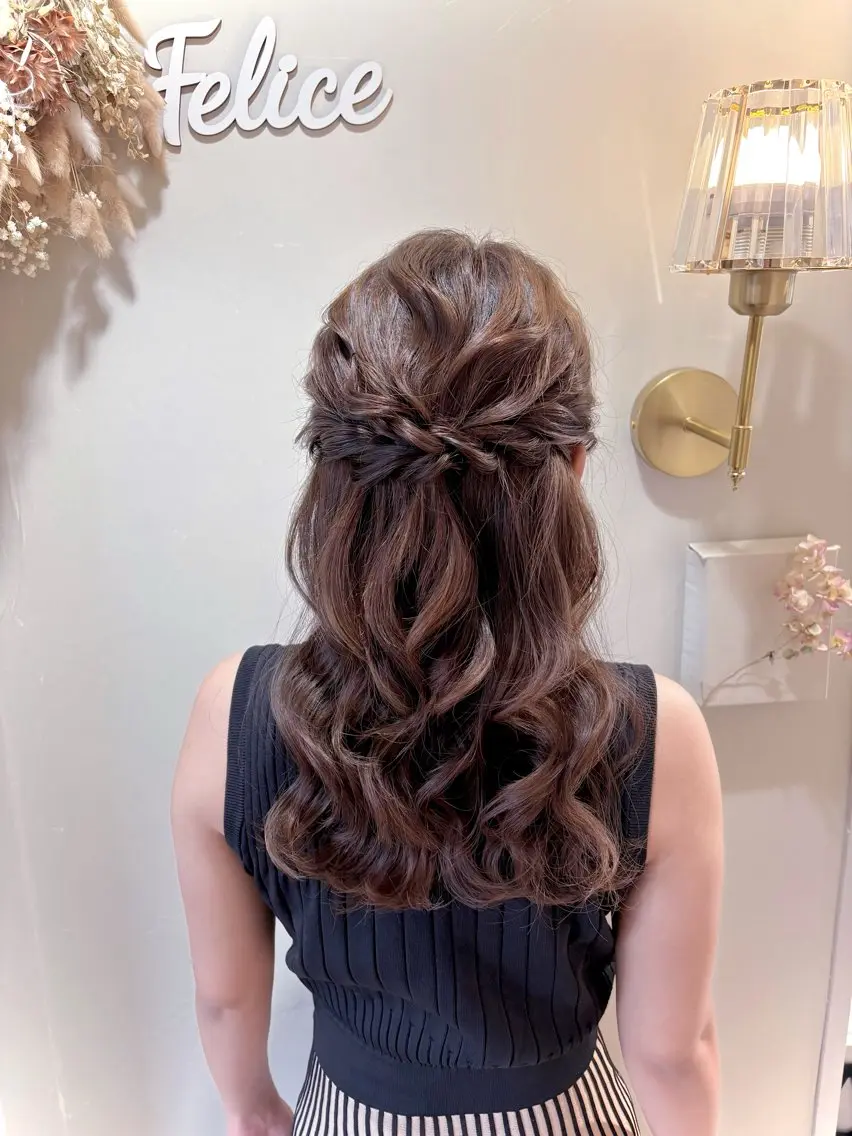 ヘアアレンジ ヘアセット 参列♡デートゆるふわ ヘアメイク🎀みゆうのヘアスタイル