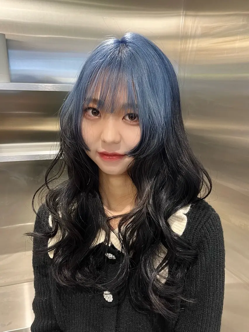 セミロング カラー デザインカラー 似合わせ SHOYAのヘアスタイル