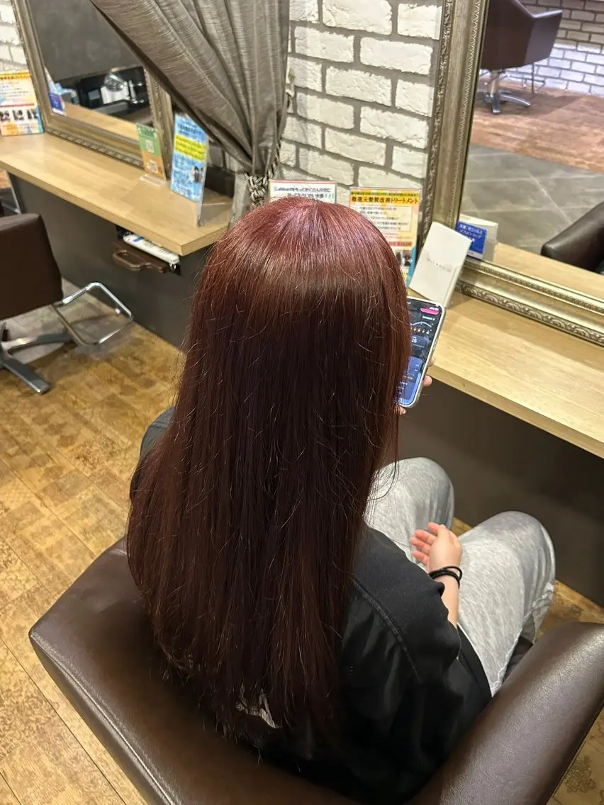 ロング カラー ヘアカラー 畑内 花凛のヘアスタイル
