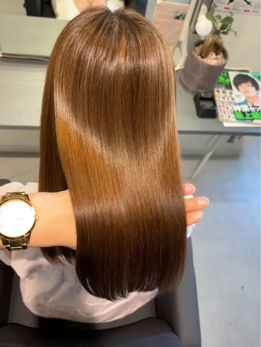 セミロング ショートボブ ボブ ハッシュカット ハイライト 髪質改善 荒金 大翔のヘアスタイル