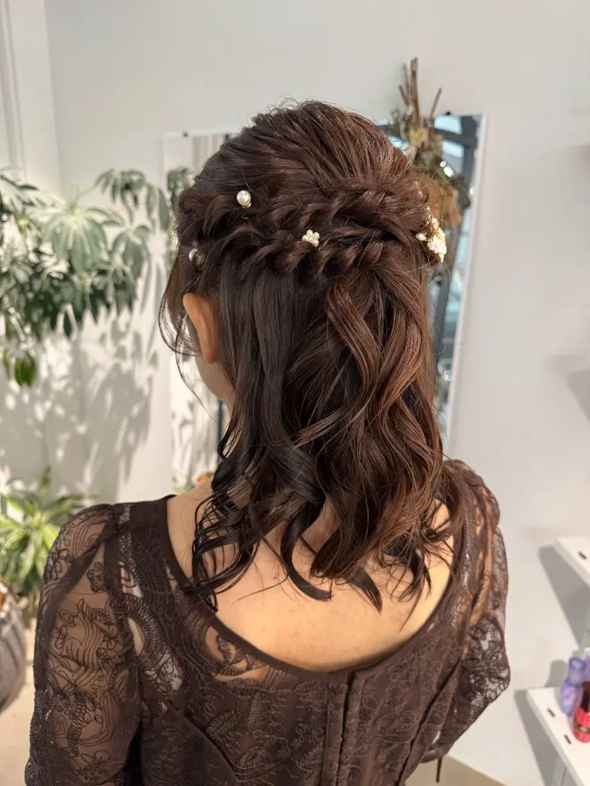 ミディアム ヘアセット 🩰Nico ☺︎Rukaのヘアスタイル
