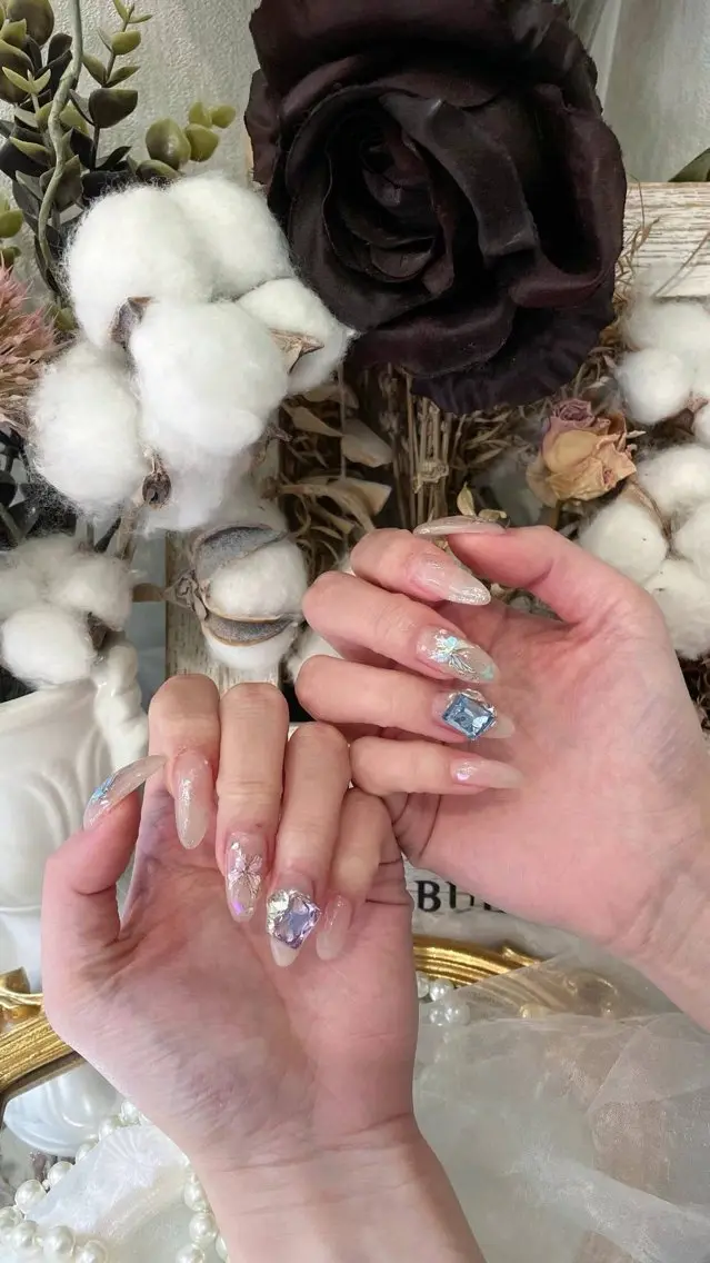 ネイル アートネイル フラワーネイル フットネイル ジェルネイル キラキラネイル Babarla nailのネイルデザイン