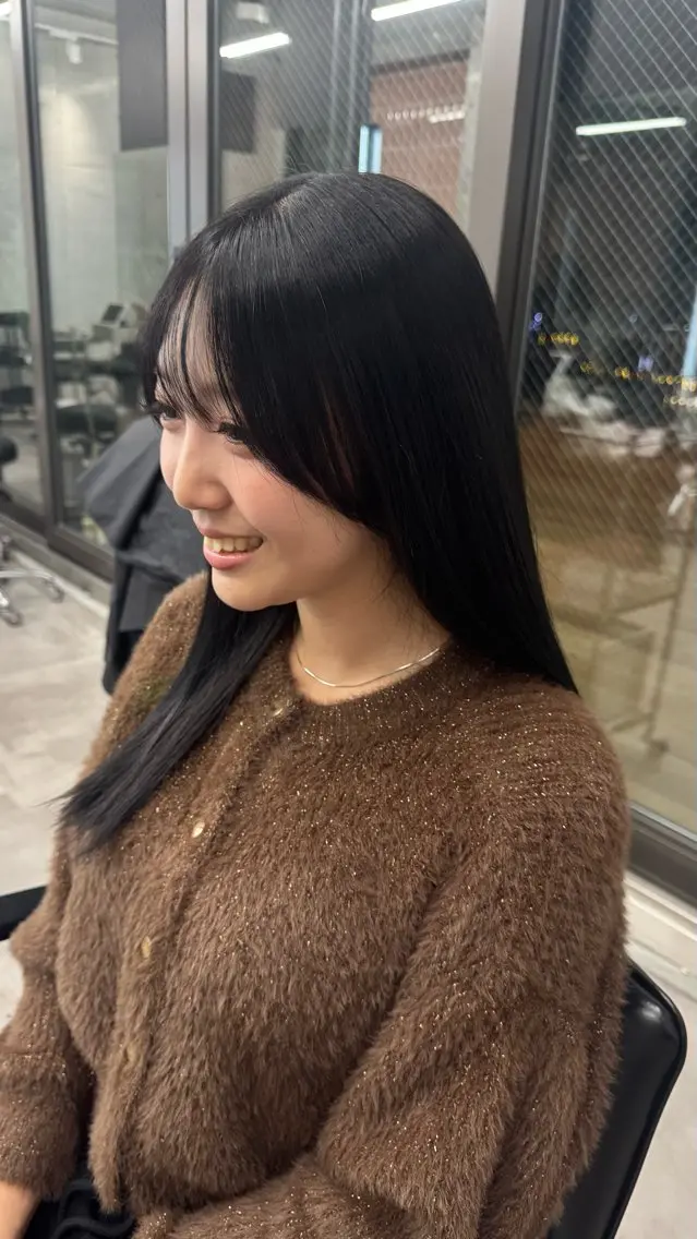 ロング 顔周りカット shio ハイトーン 💗【福岡天神】のヘアスタイル