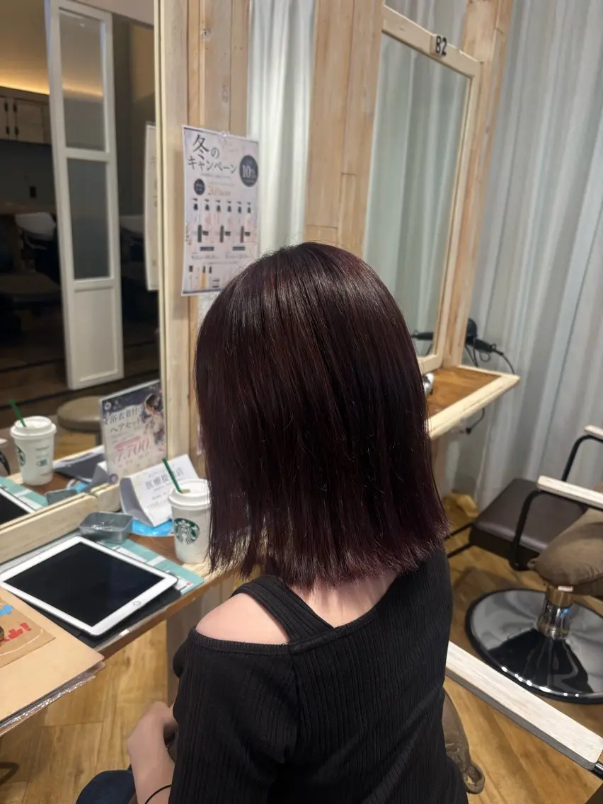 ショート ヘアカラー 久保田 透明感カラー🎀🫧のヘアスタイル