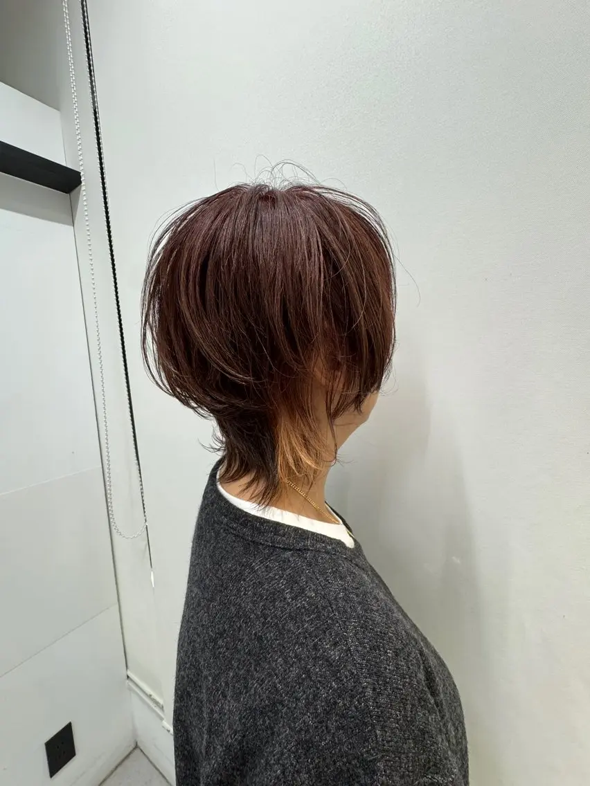 ミディアム くびれヘア カット 🩵MAI🩵 レイヤーカットのヘアスタイル