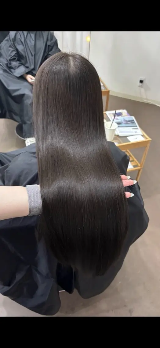 ロング カラー 縮毛矯正 【ioe 岡本】 🎀NOKO🎀のヘアスタイル