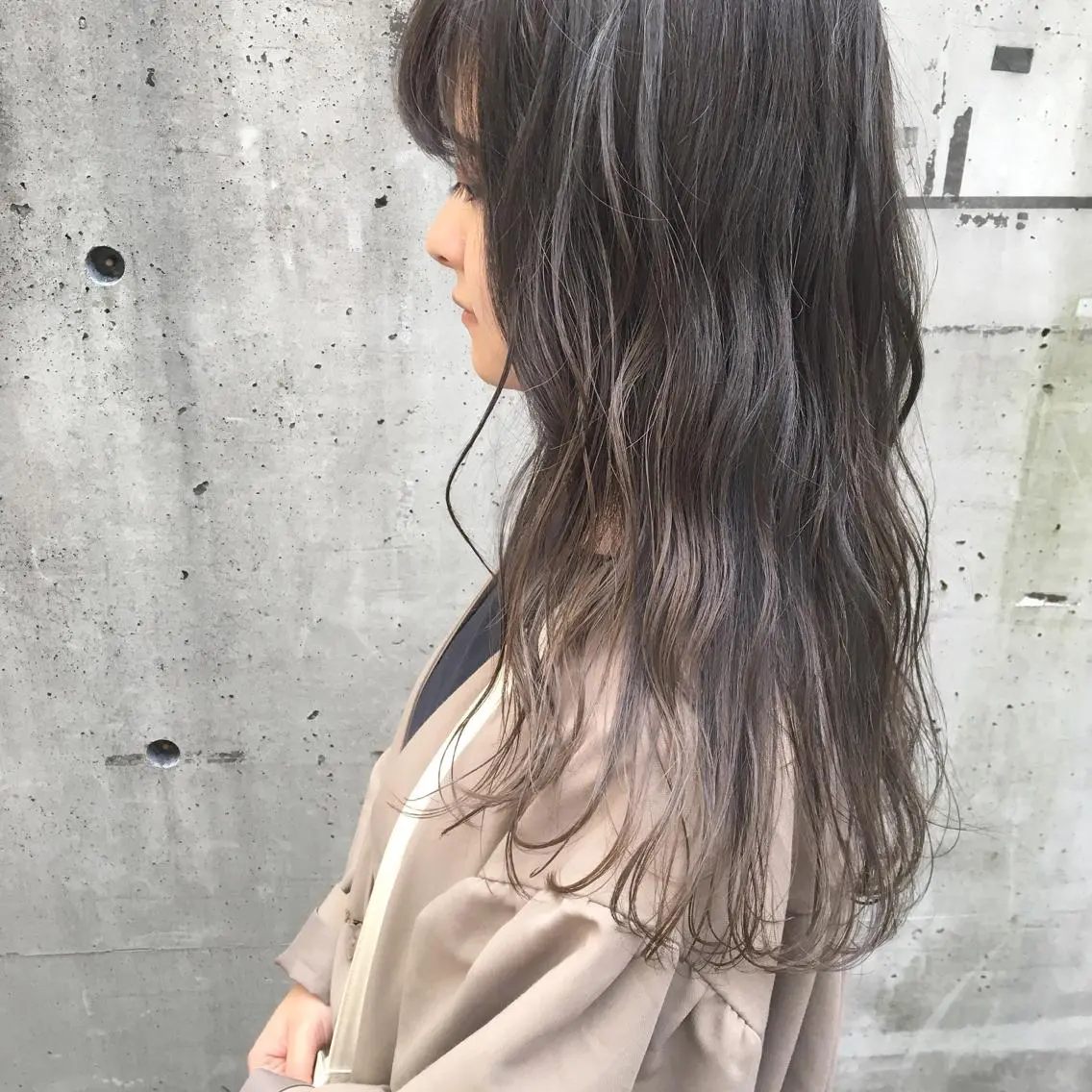 ロング カラー グレージュ マンツーマン美容師 立川 ♡MIHO♡のヘアスタイル