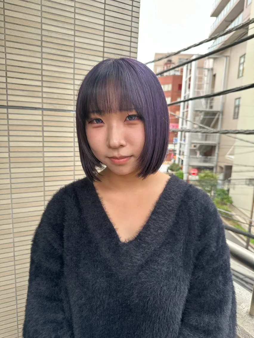 ミディアム ヘアカラー ブリーチ🩸 レイヤー🪬yumeのヘアスタイル