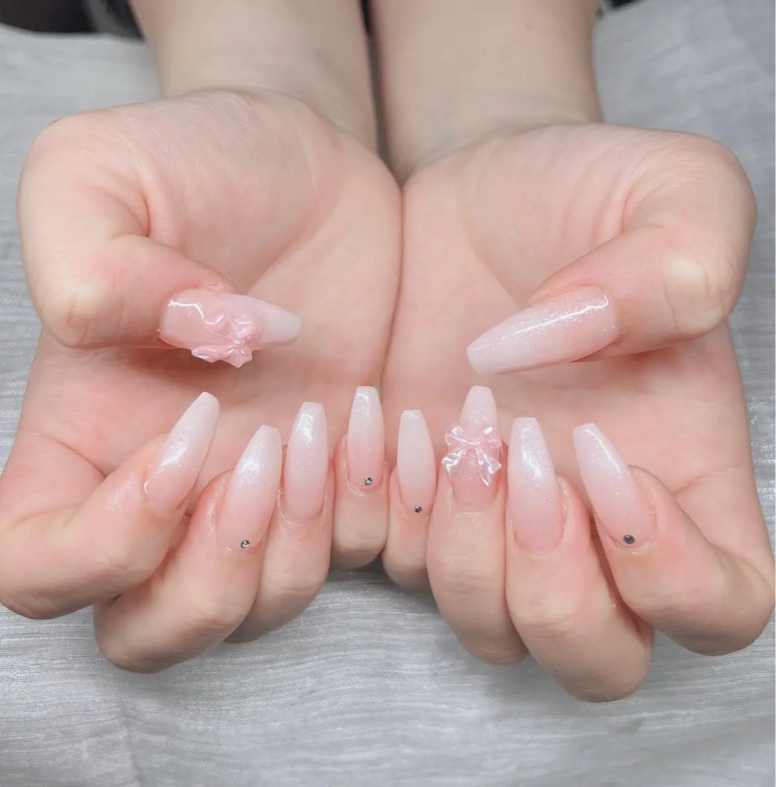 ネイル ハンドネイル Lee Nails チップ長さだし専門店のネイルデザイン