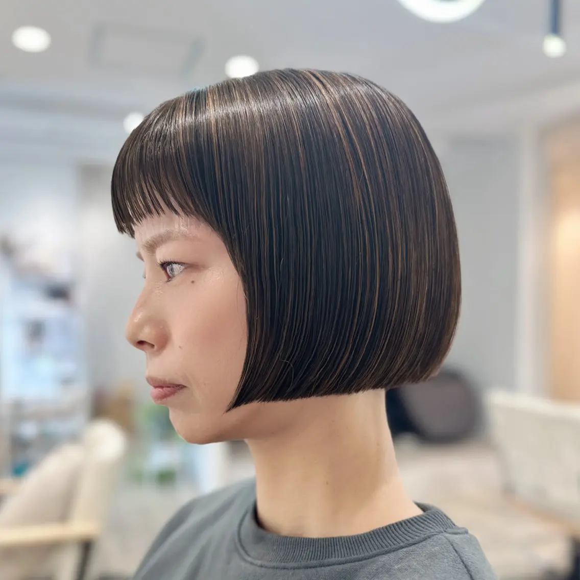 ショート カラー ショートボブ ハイライトカラー ボブ ハイライト 似合わせカット カット ヘアカラー トリートメント 新越谷HATTORI 似合わせカットカラーのヘアスタイル