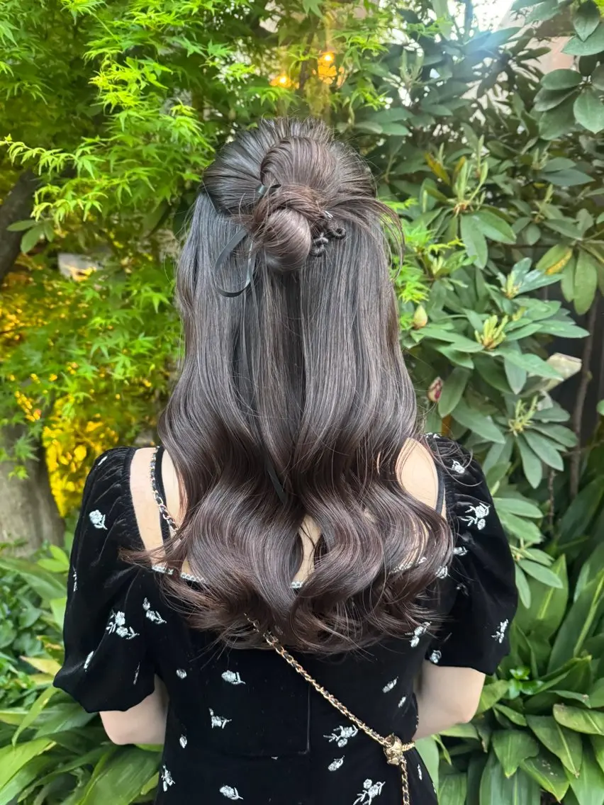 ロング ヘアアレンジ ヘアセット 🎗️【ヘアセット 美眉】吉川玲🎗️のヘアスタイル