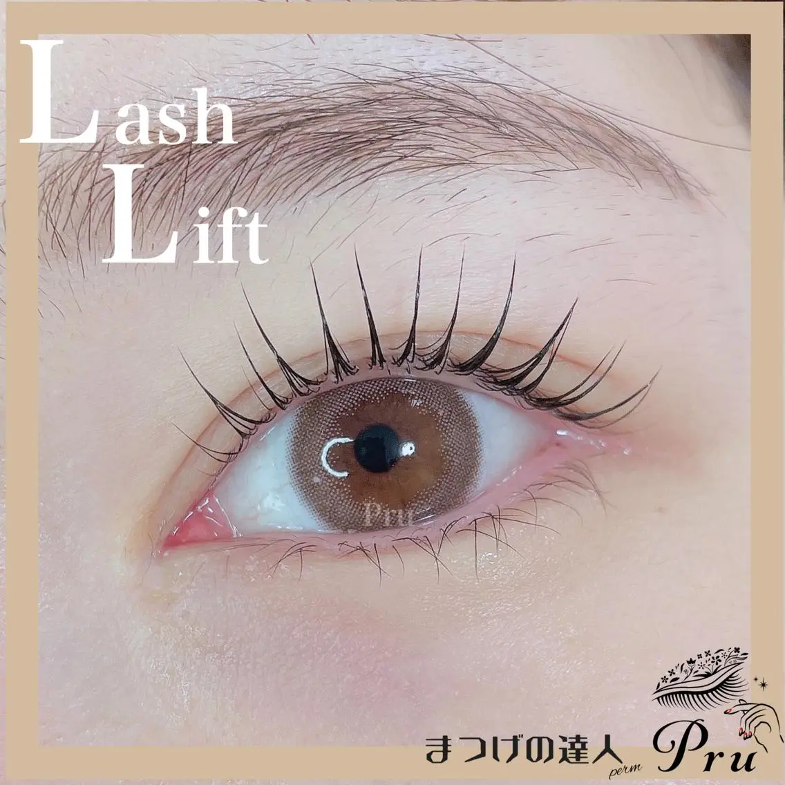 マツエク・マツパ まつげパーマ 一重×まつ毛パーマ マツパ プル eyelashのマツエク・マツパデザイン