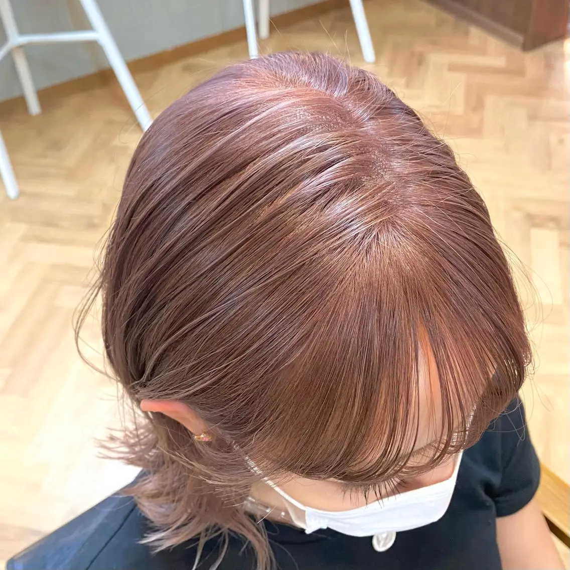 ミディアム カラー パーマ ヘアアレンジ メンズ キッズ ネイル マツエク・マツパ カット ヘアカラー 前川 朋香のヘアスタイル