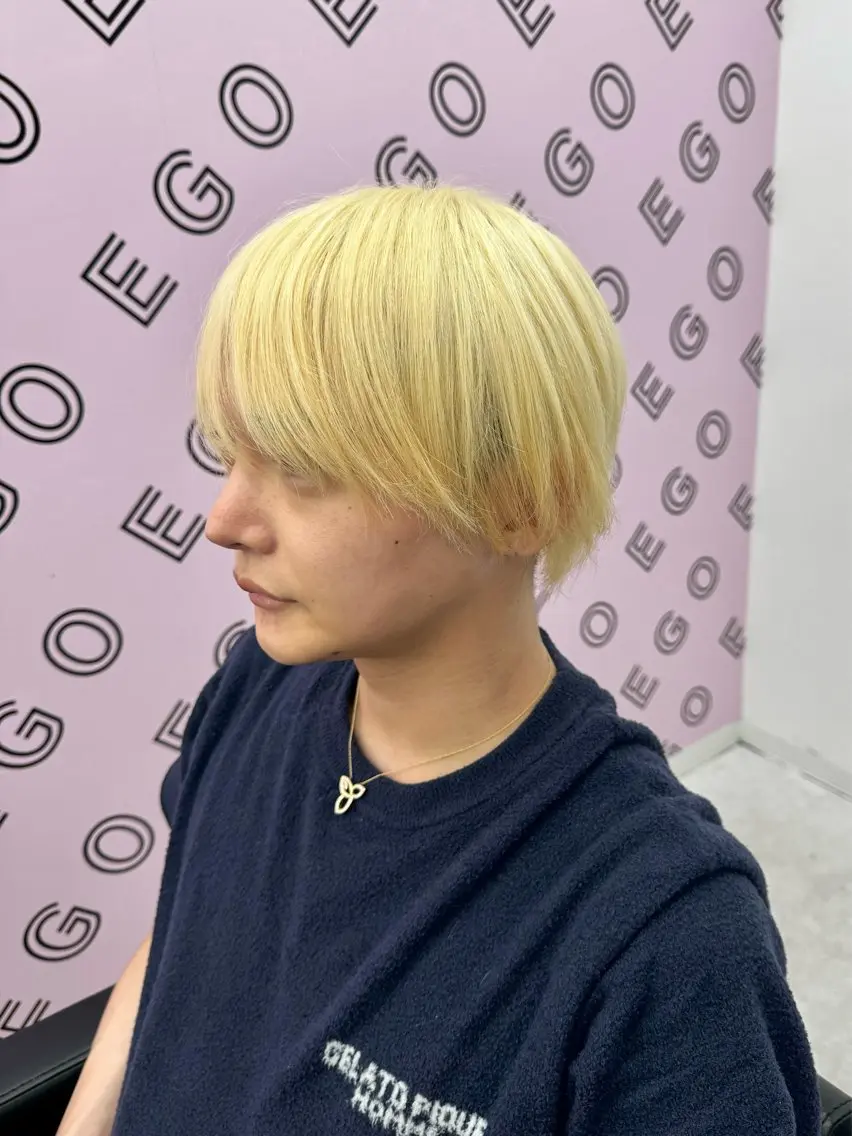 ショート メンズ ブリーチカラー💖 rukaのヘアスタイル