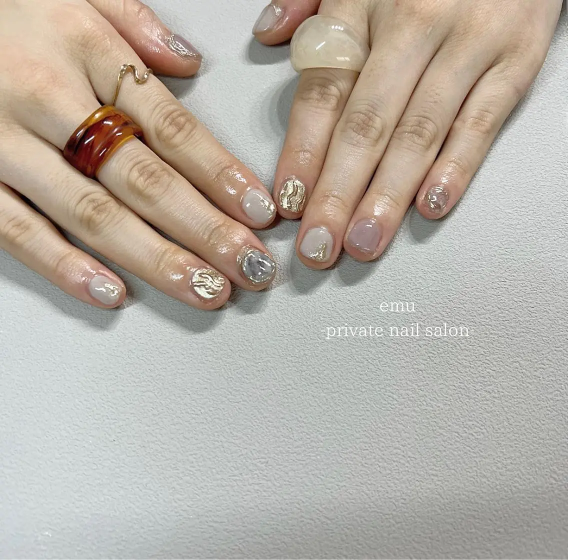 ネイル ショートネイル emu nailのネイルデザイン