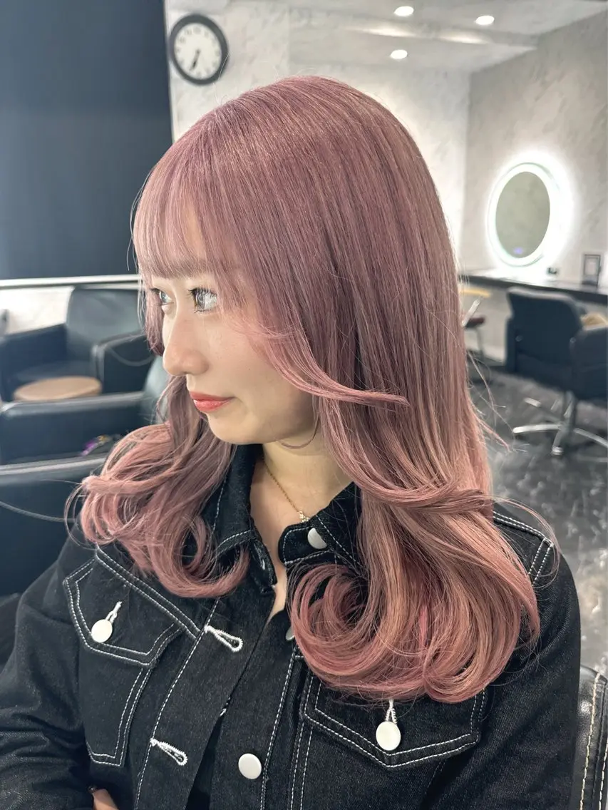 ミディアム ヘアカラー トリートメント stylist Momoのヘアスタイル