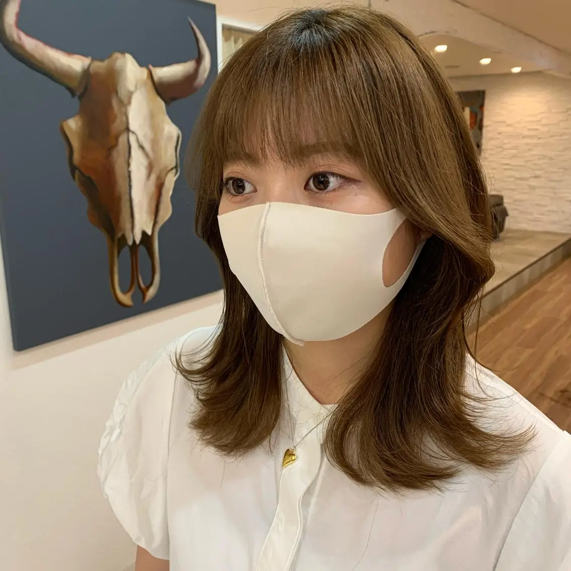 ミディアム くびれヘア 【韓国風くびれヘア】 joule小木曽輝のヘアスタイル