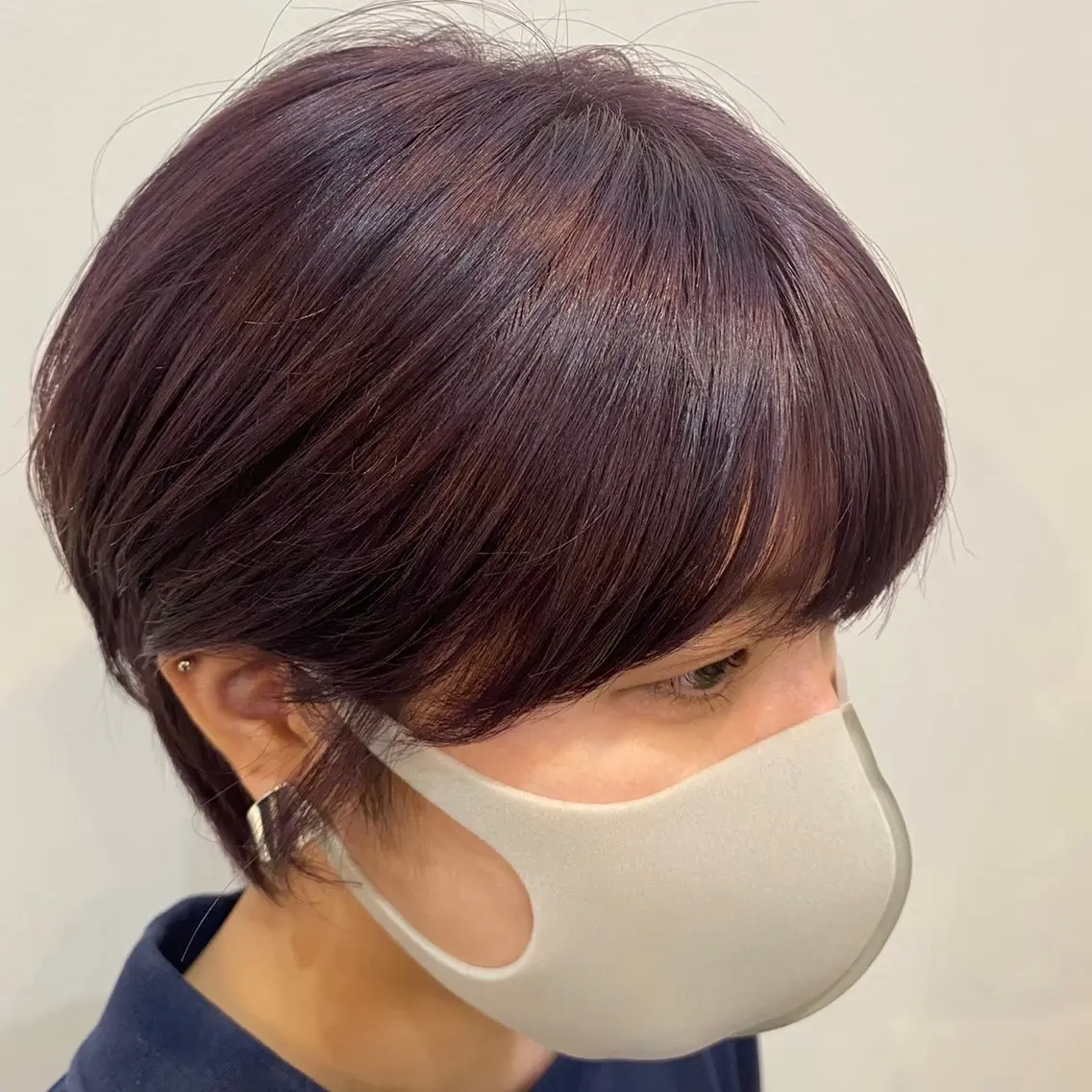 ショート ショートボブ ボブ くびれヘア ショートヘア あやめ【顔まわり/レ イヤー/柔らかカラ】のヘアスタイル