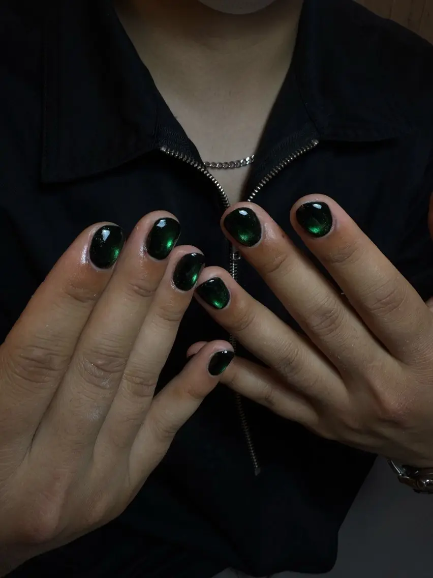 ネイル 長さ出し ジェルネイル 韓国ネイル マグネットネイル メンズネイル ハンドネイル amu.nail Tokoのネイルデザイン