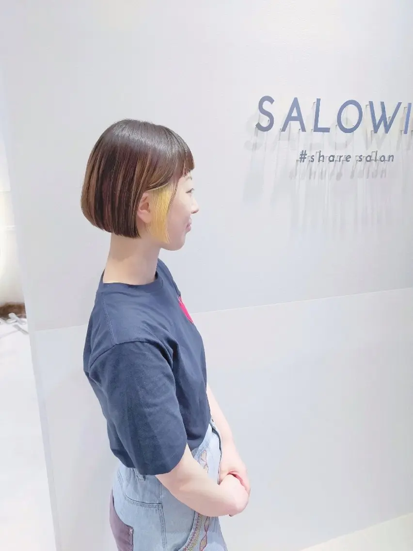 ショート カラー ハイライトカラー ボブ ハイライト カット ヘアカラー ショート&ボブなら お任せ✨中野 真二のヘアスタイル