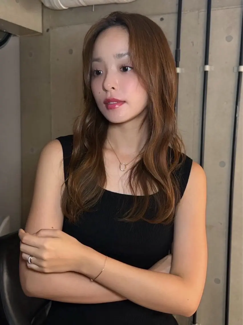 ロング カラー ヘアアレンジ カット ヘアカラー トリートメント IPPO 下北沢のヘアスタイル