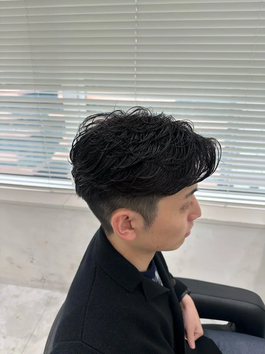 パーマ メンズ カット パーマ 🐺韓国風メンズ特化 あさひ🐺のヘアスタイル