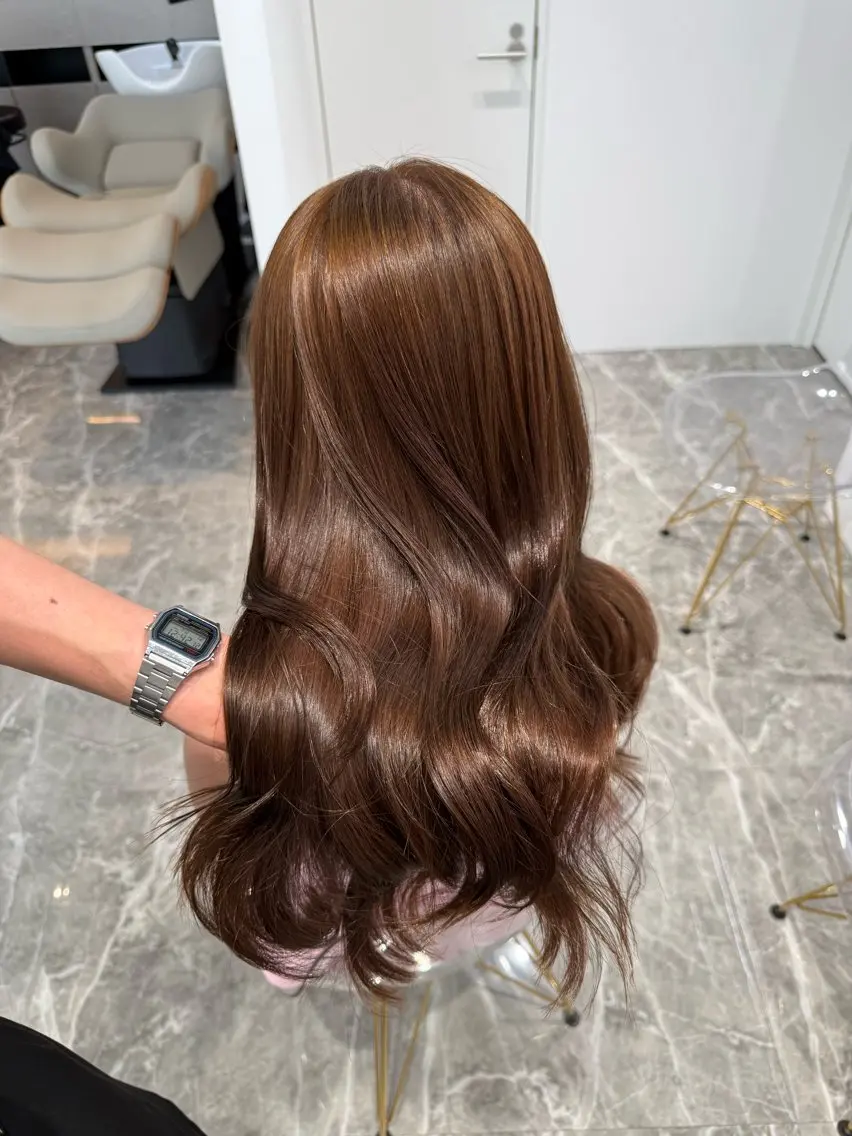 カラー ブラウンカラー 透明感カラー カット ヘアカラー トリートメント ミディアム特化 COA 日向のヘアスタイル