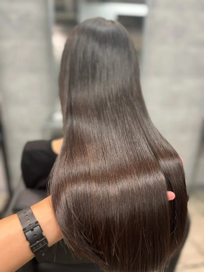 ロング カット ヘアカラー トリートメント 1%【横浜】 髪質改善&ケアカラーのヘアスタイル