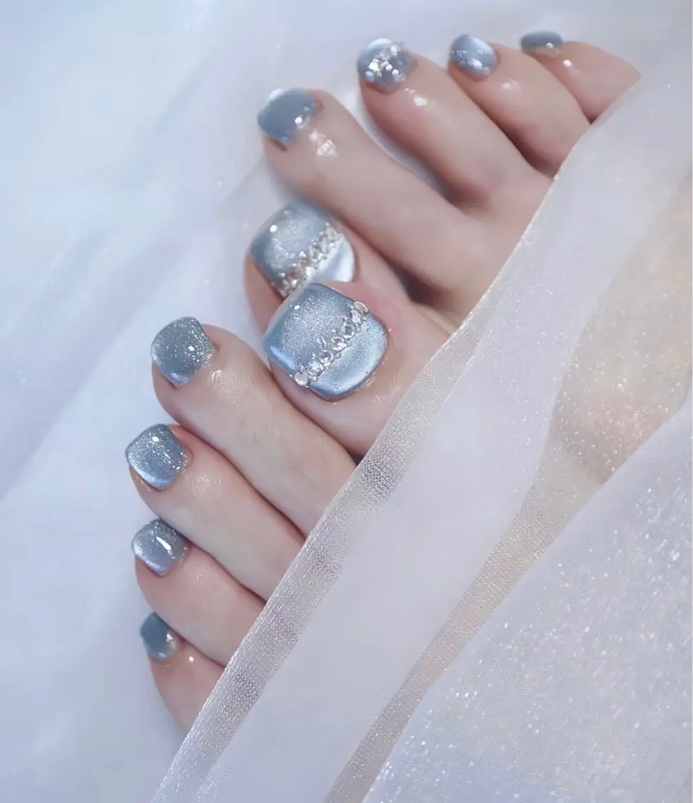 メンズ ネイル メンズ韓国風 オーロラネイル チークネイル 長さ出し フレンチネイル フットネイル NEW NAIL 池袋のネイルデザイン