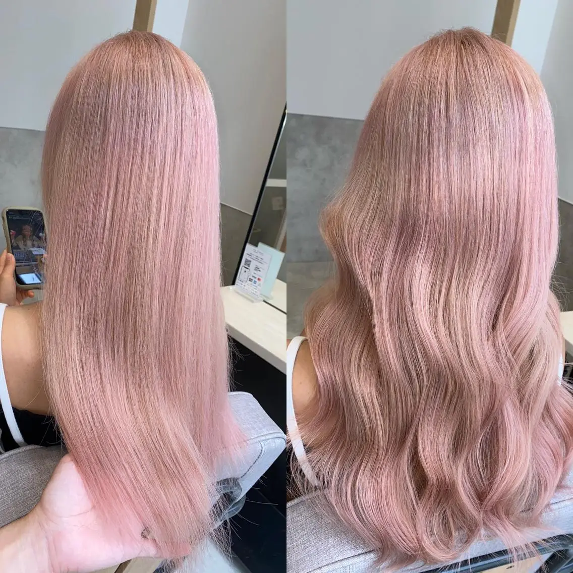 ロング カラー カット ヘアカラー トリートメント ✨ブリーチ無し 透明感HIDEのヘアスタイル
