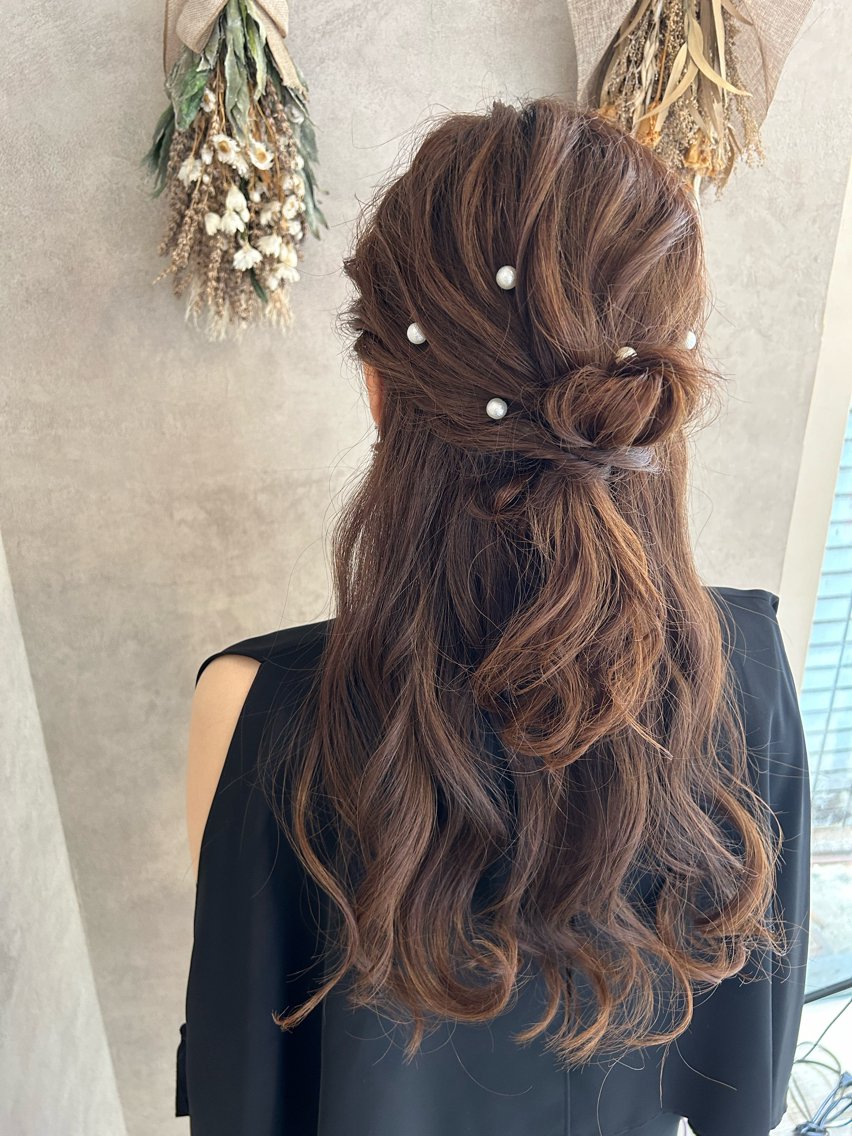 ロング わかまつ　ももみ 🕊️/ヘアセットのヘアスタイル