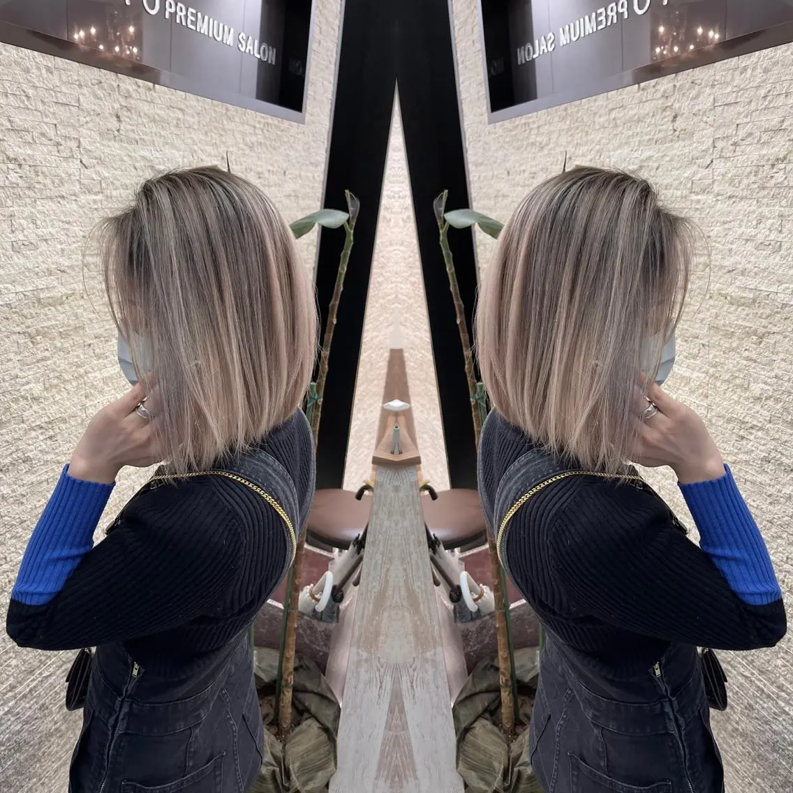 ショート ヘアカラー Y Uのヘアスタイル