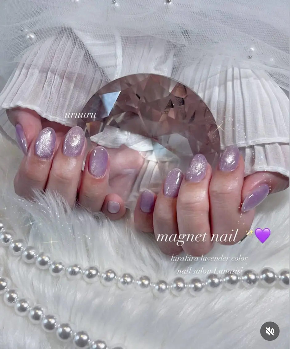 ネイル マグネットネイル nail salon Lunasisのネイルデザイン