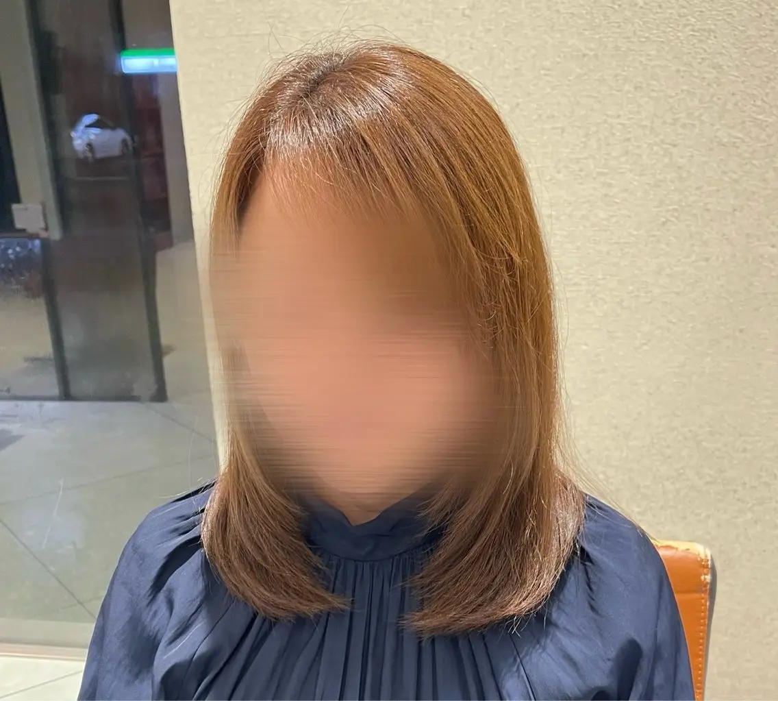 ミディアム 前田 彩良のヘアスタイル