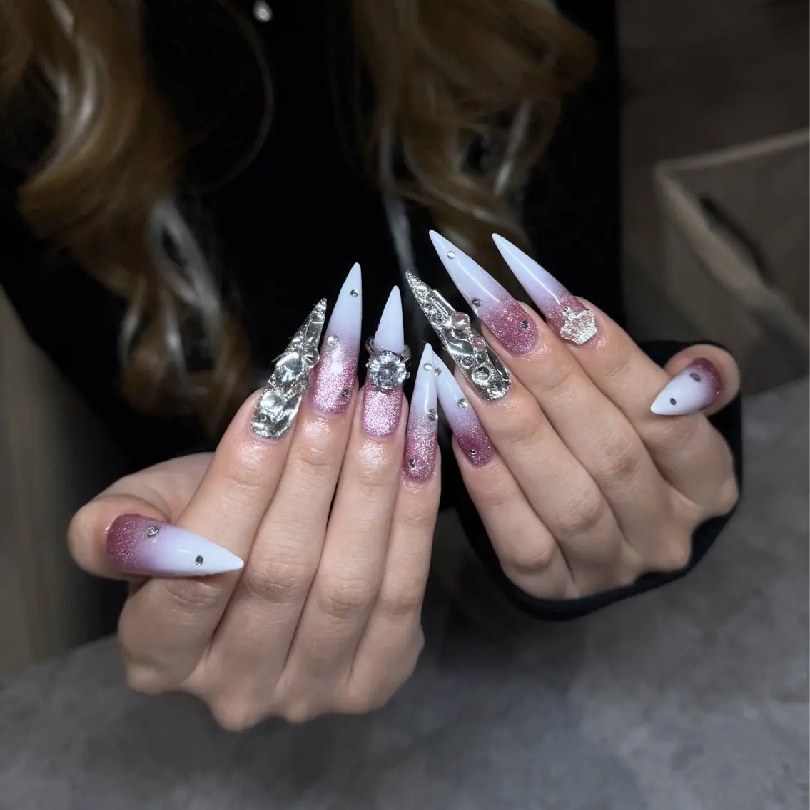 ネイル ロングネイル ハンドネイル IROHA NAIL 北村菜帆のネイルデザイン