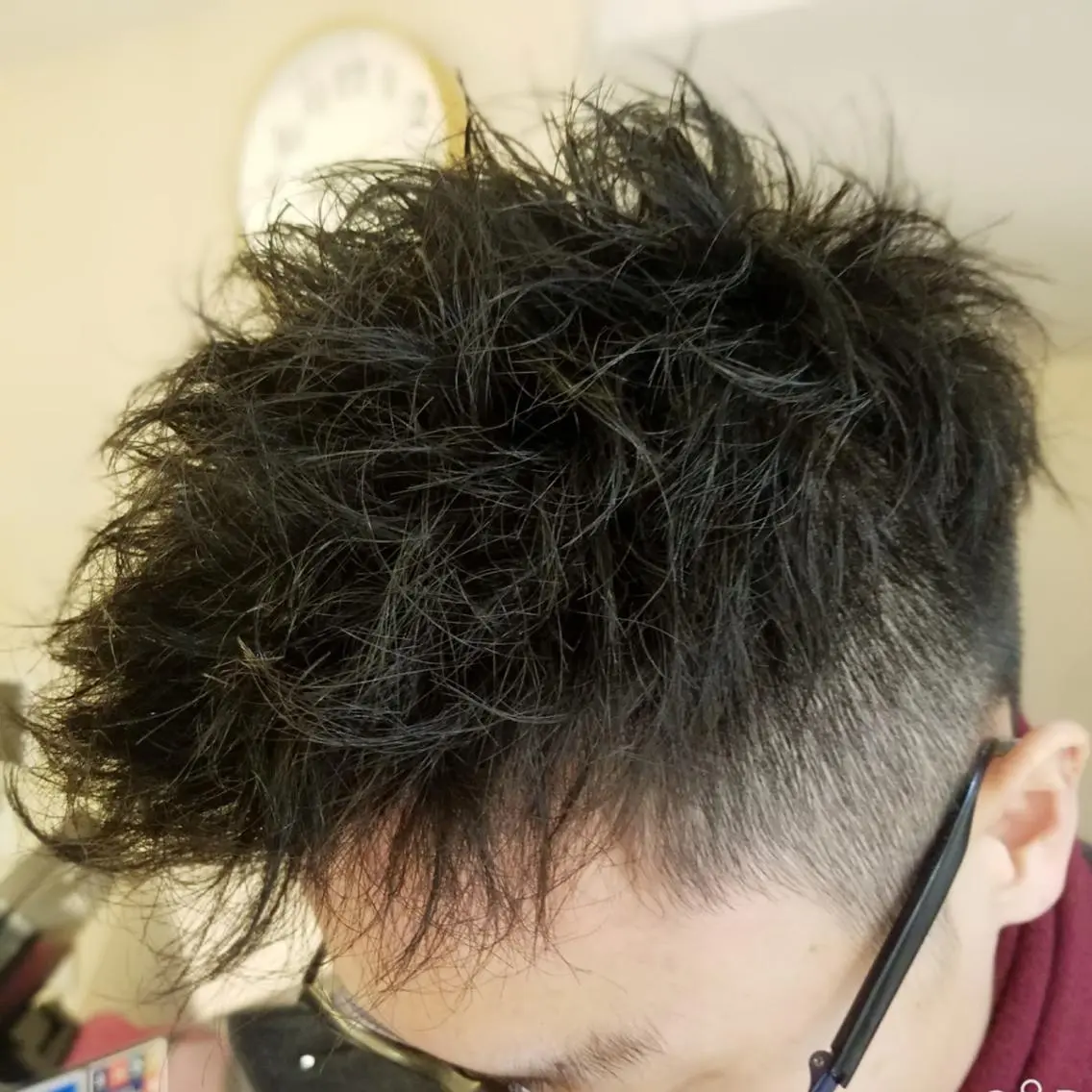 ショート パーマ メンズ パーマ 内村 純也のヘアスタイル