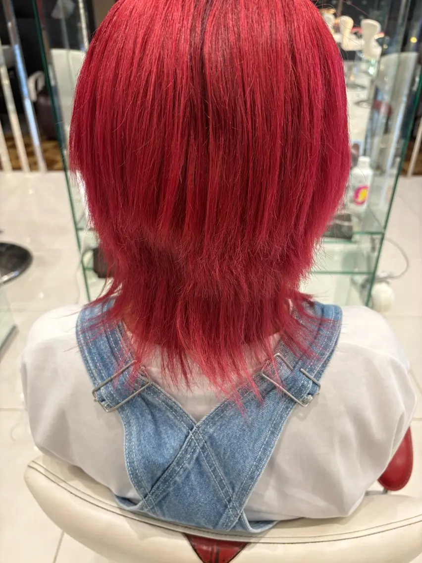 ミディアム ヘアカラー 矢口 将旭のヘアスタイル
