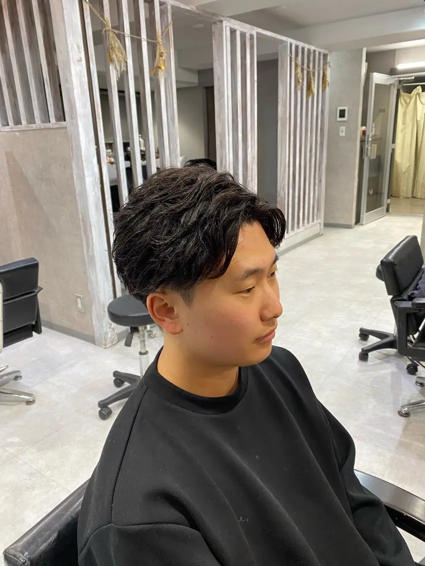 ショート パーマ メンズ メンズパーマ ツイストスパイラルパーマ スパイラルパーマ 🐉『メンズ美容師』 吉田龍星🐉のヘアスタイル