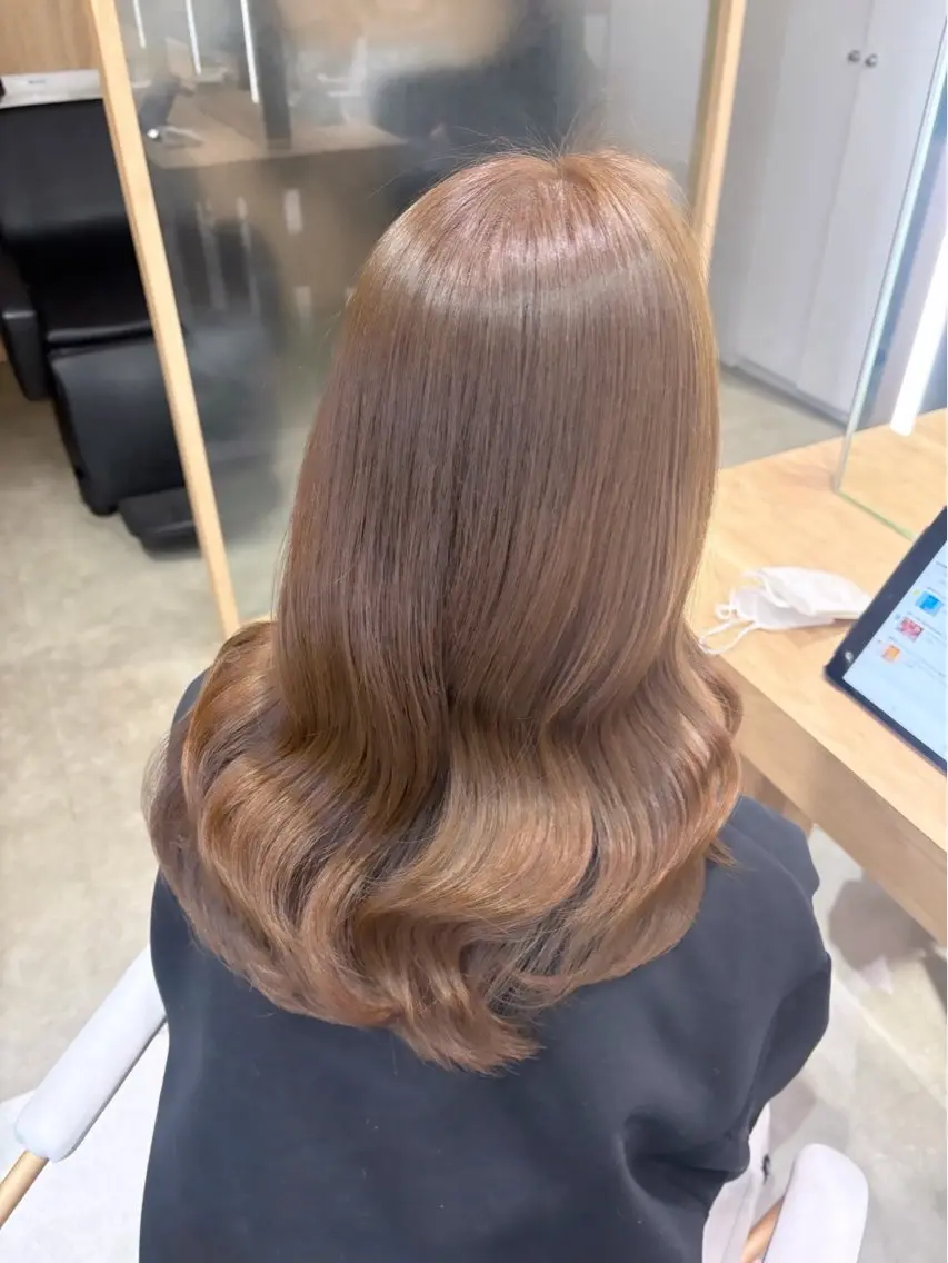 ロング カラー 中村 舞音のヘアスタイル