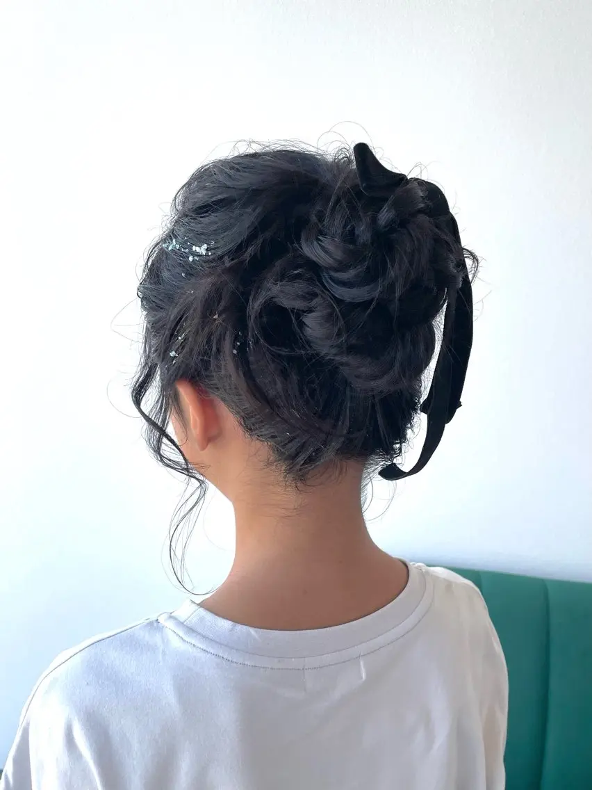 ヘアアレンジ キッズ ヘアセット kitin 吉祥寺 山岸花のヘアスタイル