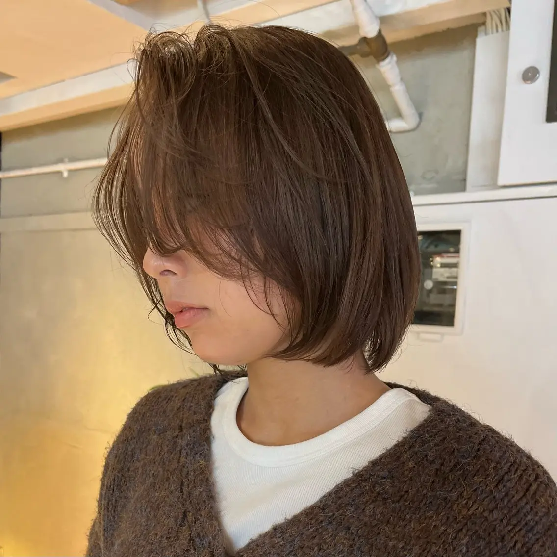 ショート カラー カット ヘアカラー トリートメント ボブハイトーン🦖 デザインMAMIのヘアスタイル