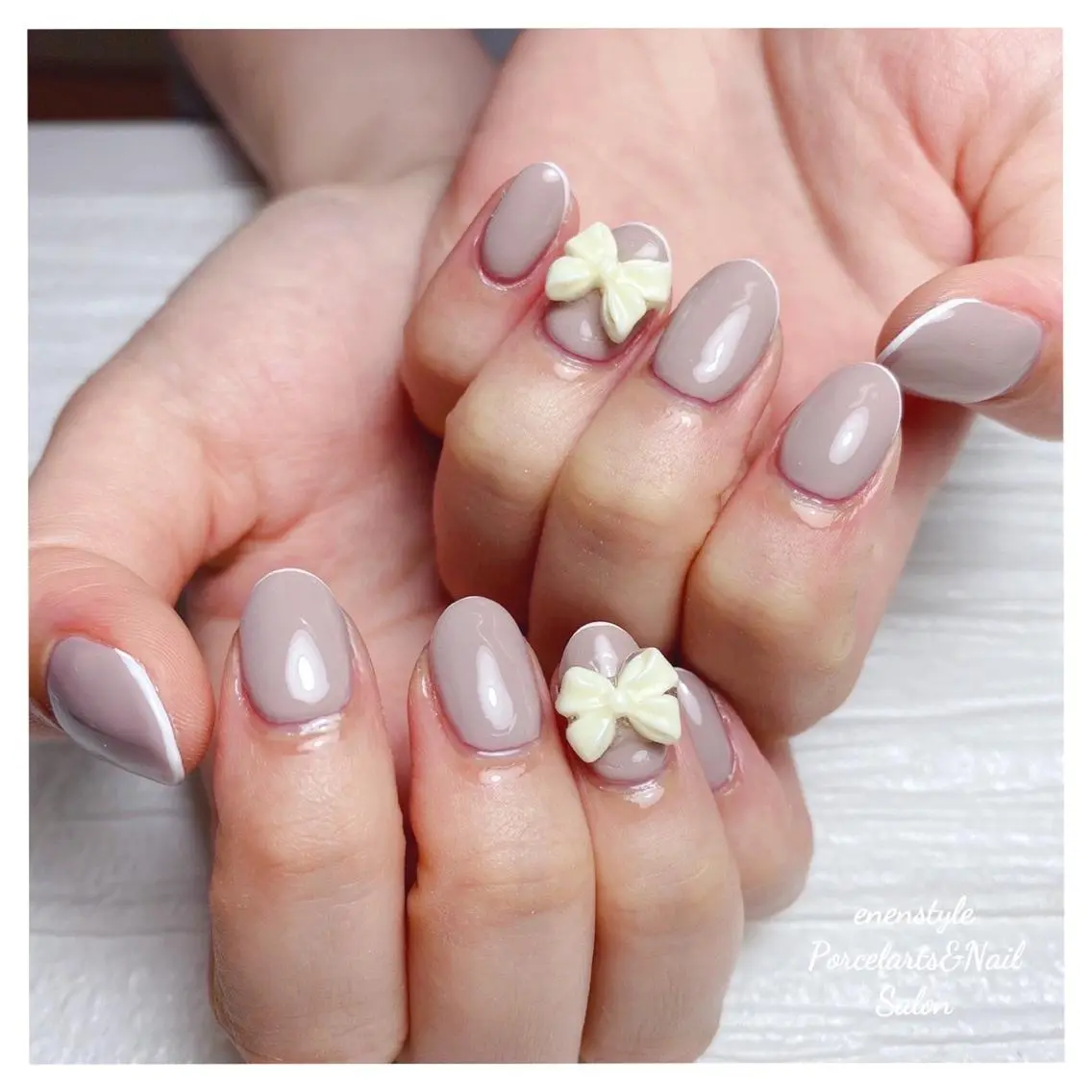 ミディアム ネイル 🐾enen style 🐾のネイルデザイン
