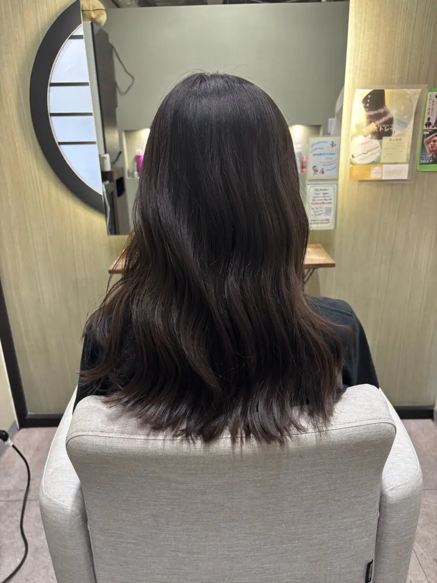 セミロング 🌟美髪カラー🌟 縮毛矯正🌟曽我優海のヘアスタイル