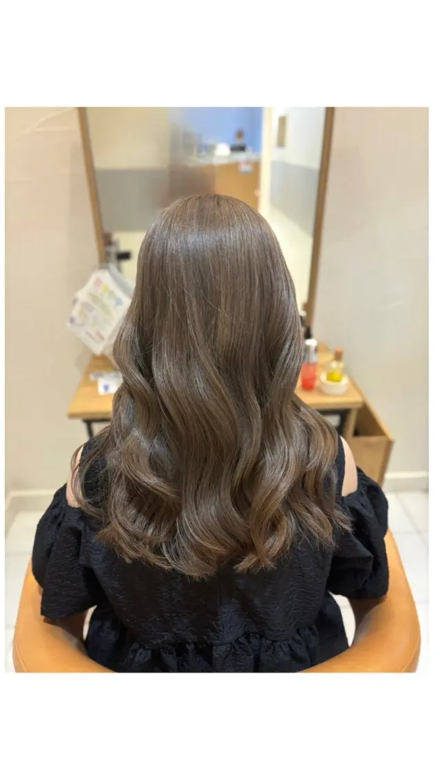 ロング カット ヘアカラー トリートメント 🌷【暖色艶カラー】 shiori🌷のヘアスタイル