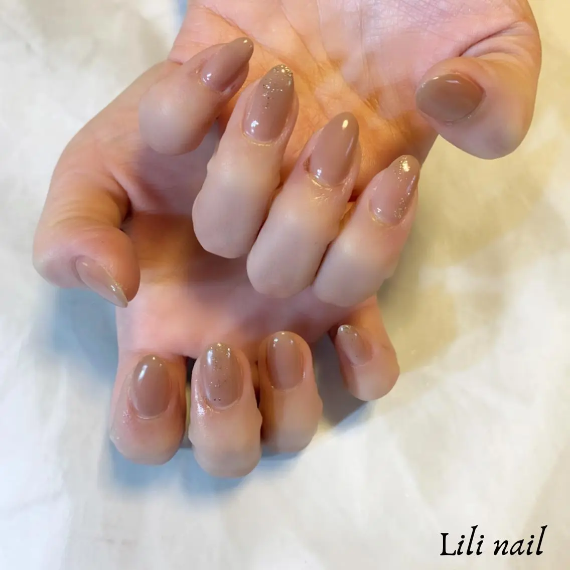 ネイル ラメ(グリッター) ハンドネイル Lilibeauty salonのネイルデザイン