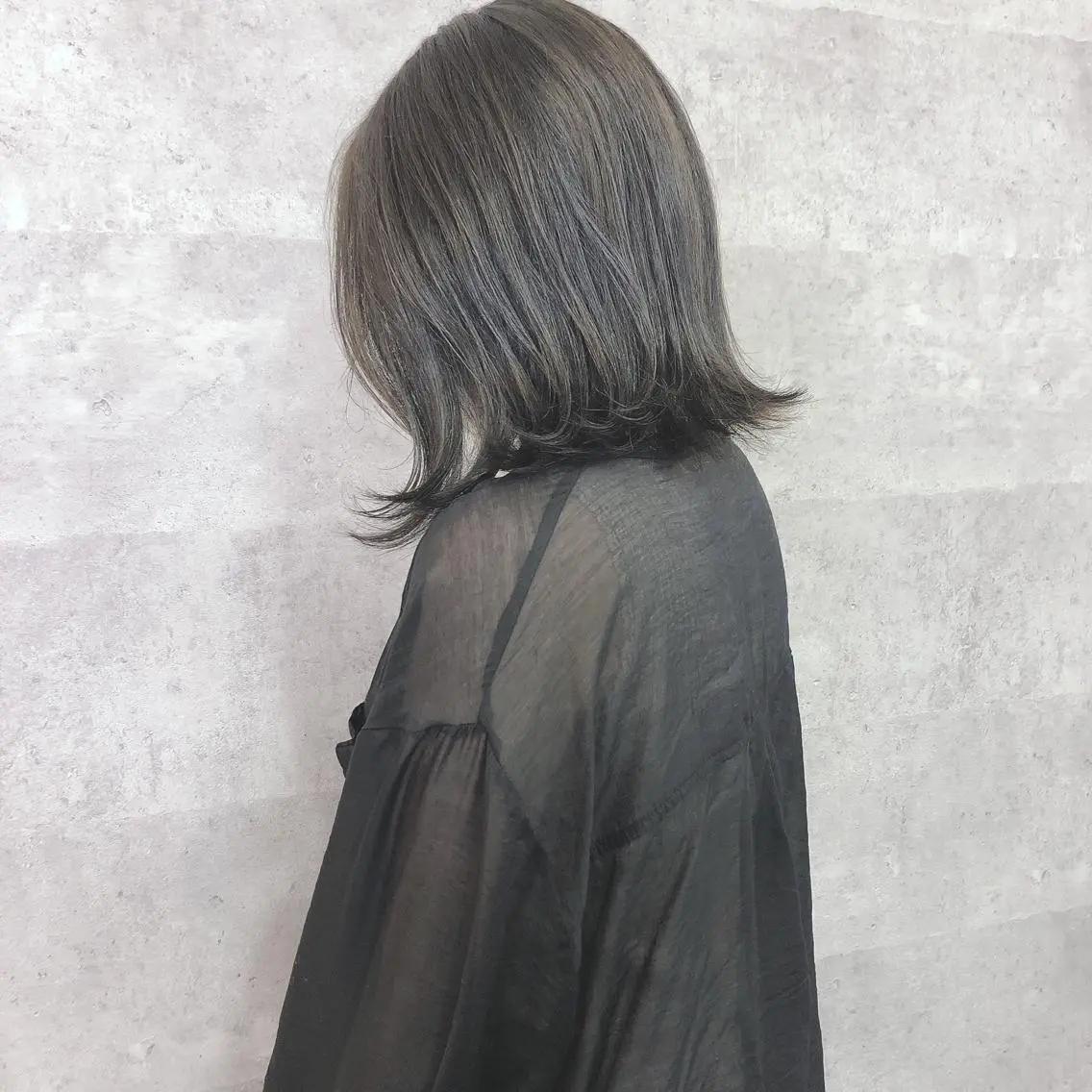 ミディアム カラー 髪質改善 中川 翔のヘアスタイル