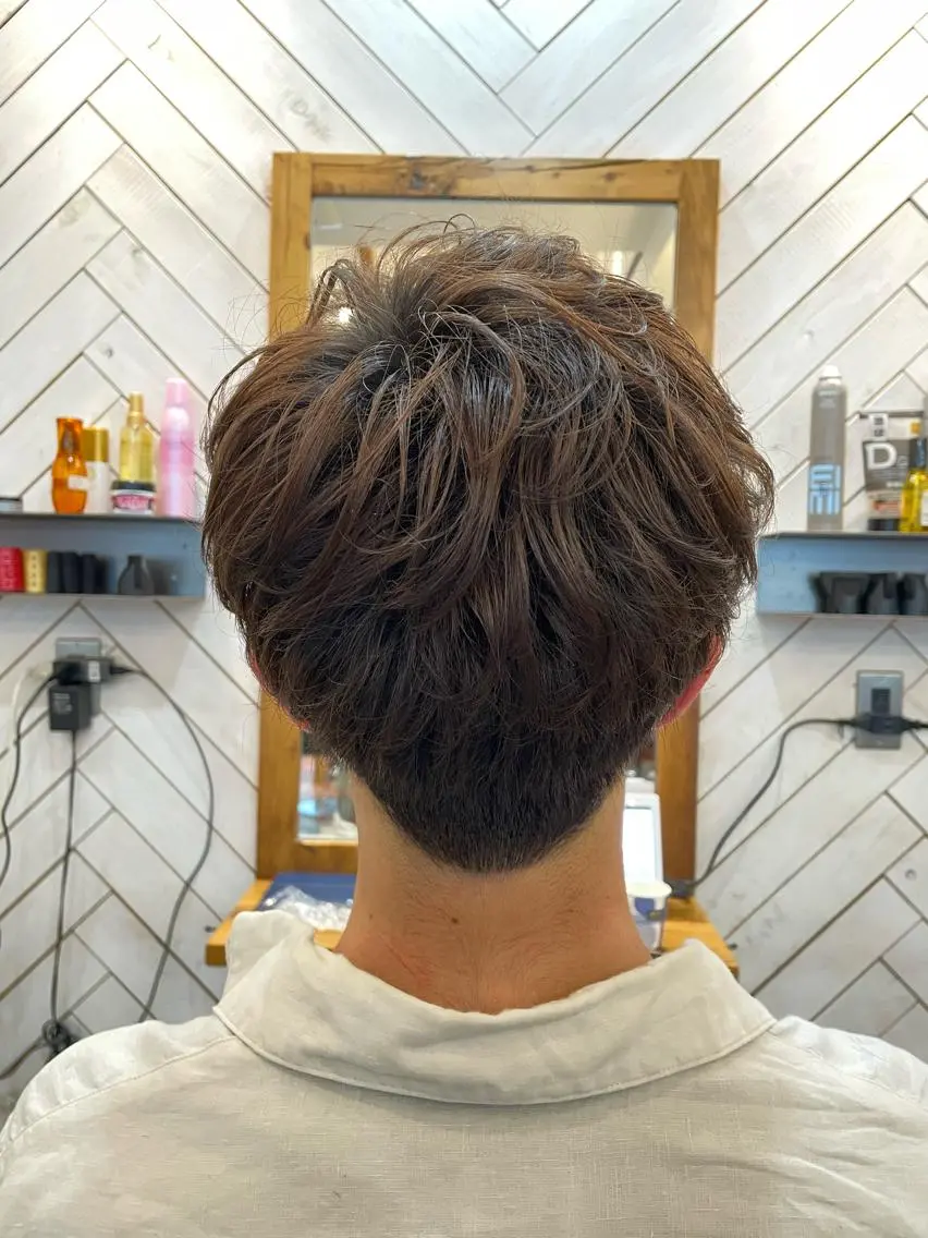 当日限定【メンズ又はショート限定🙎‍♂️】カット✂️＋フルカラー（白髪染め可）＋クイックトリートメントの写真