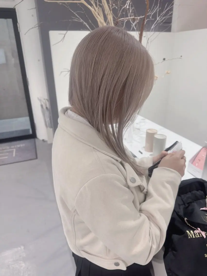 セミロング ヘアカラー トリートメント ミヤザキ ソウマのヘアスタイル