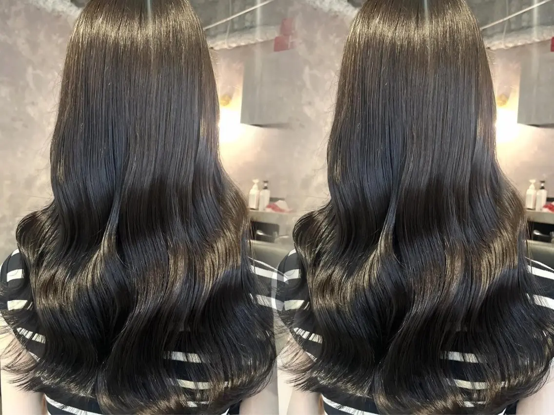 ロング カラー ヘアカラー 🎀🎶はがりな ワンカラー💝のヘアスタイル