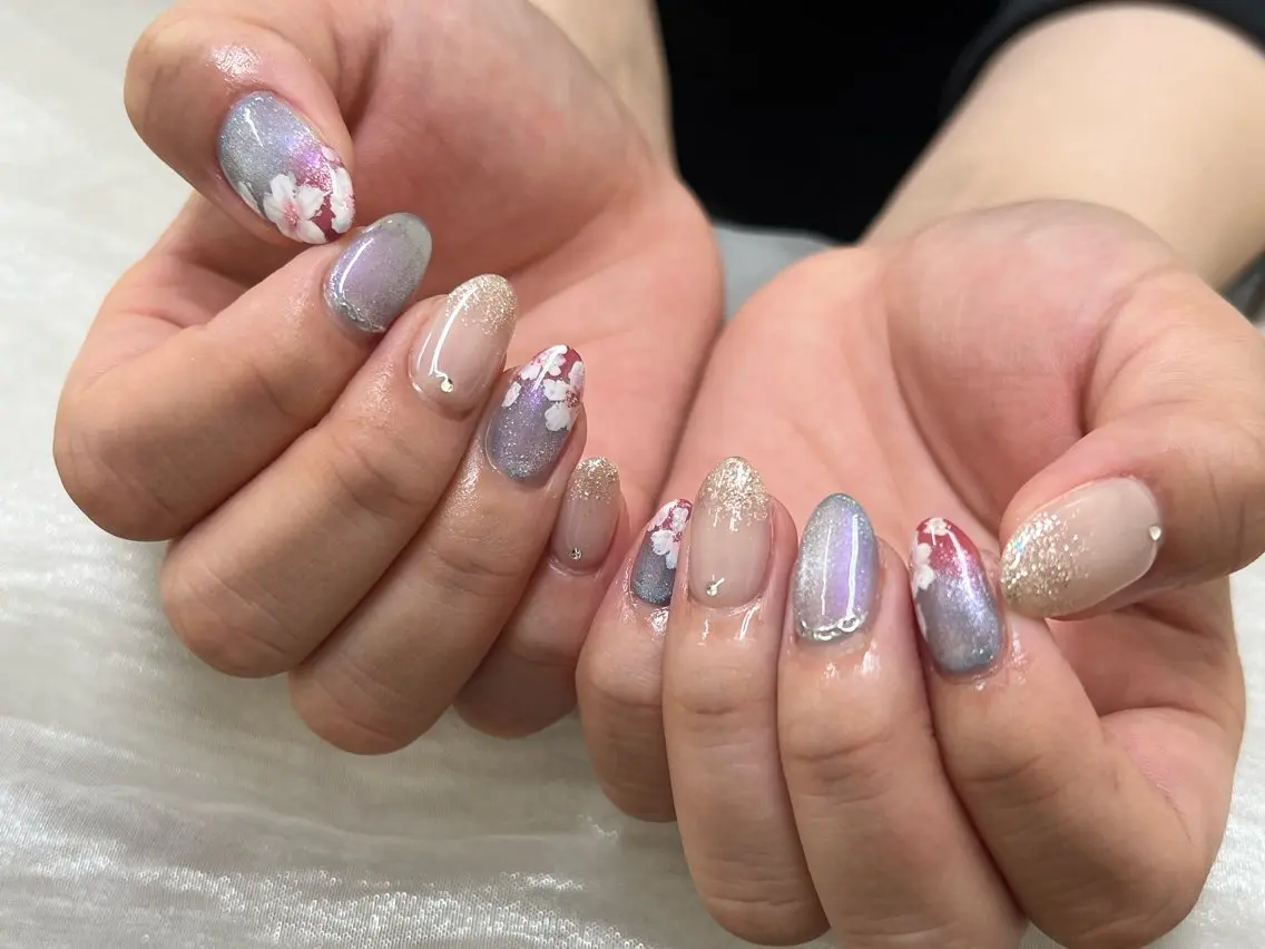 ネイル ハンドネイル 🌺新小岩VILL Asa.のネイルデザイン